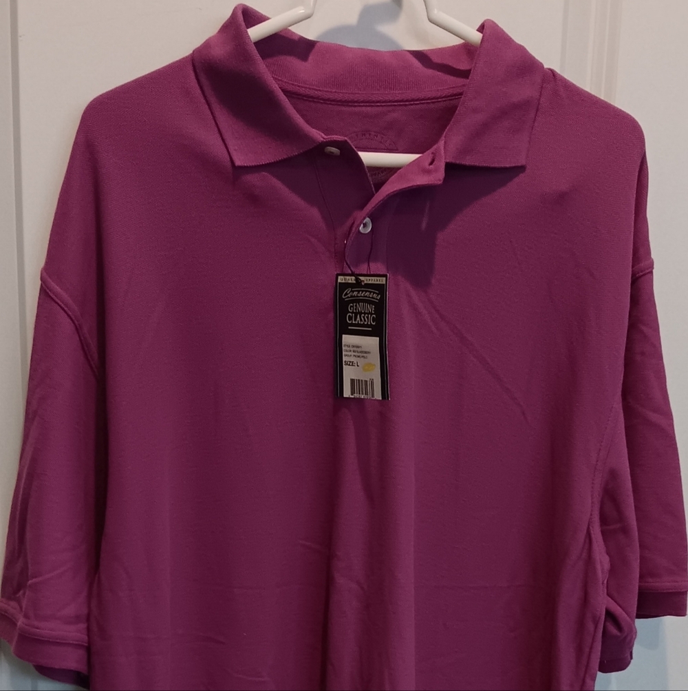 Consensus Men's Classic Polo Shirt - Sz Lrg